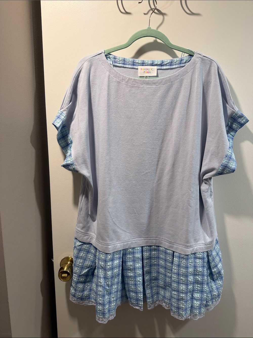 Fantastic Fawn Light Blue Mini Dress